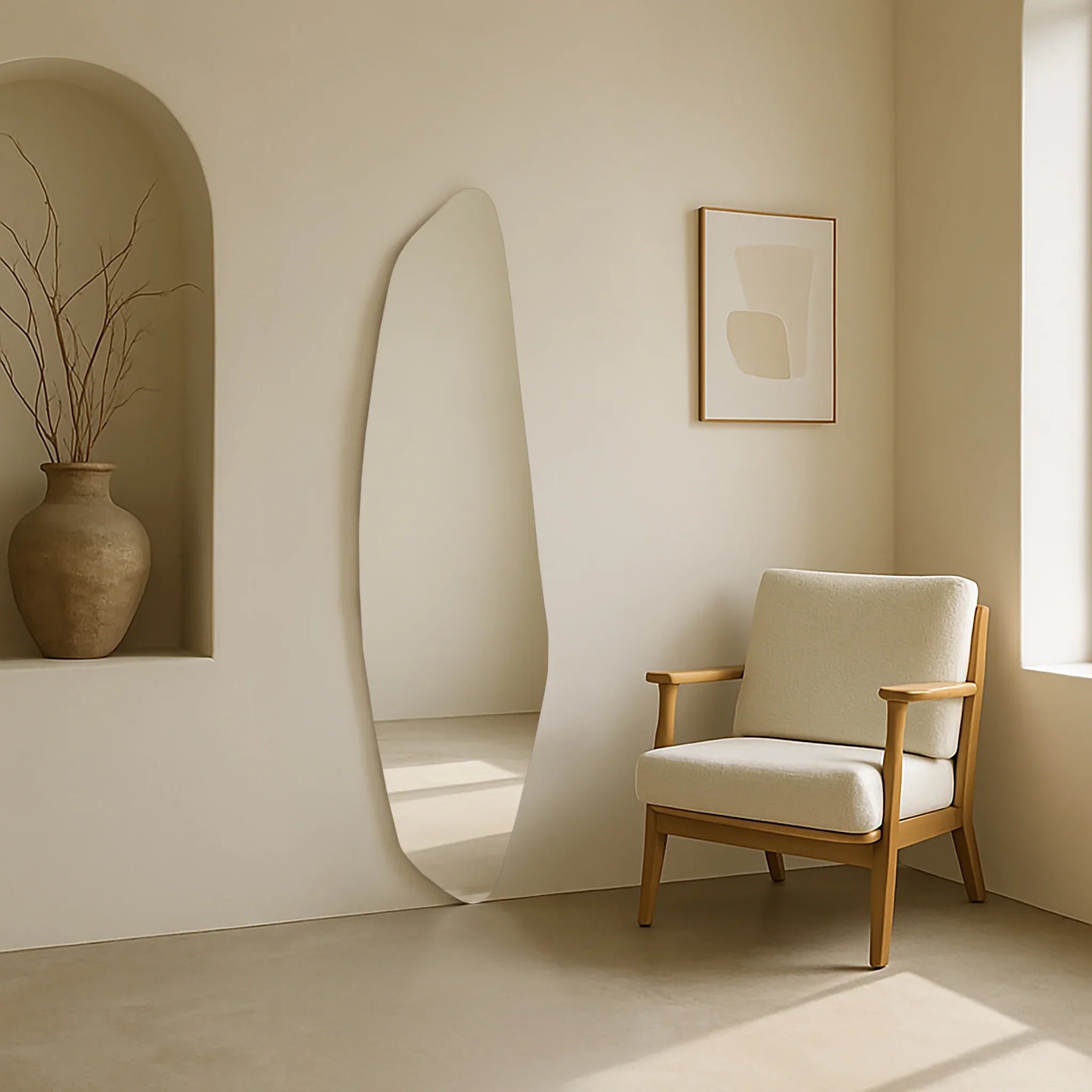 Asymmetrische Spiegel 140X35CM - Loft n Decor