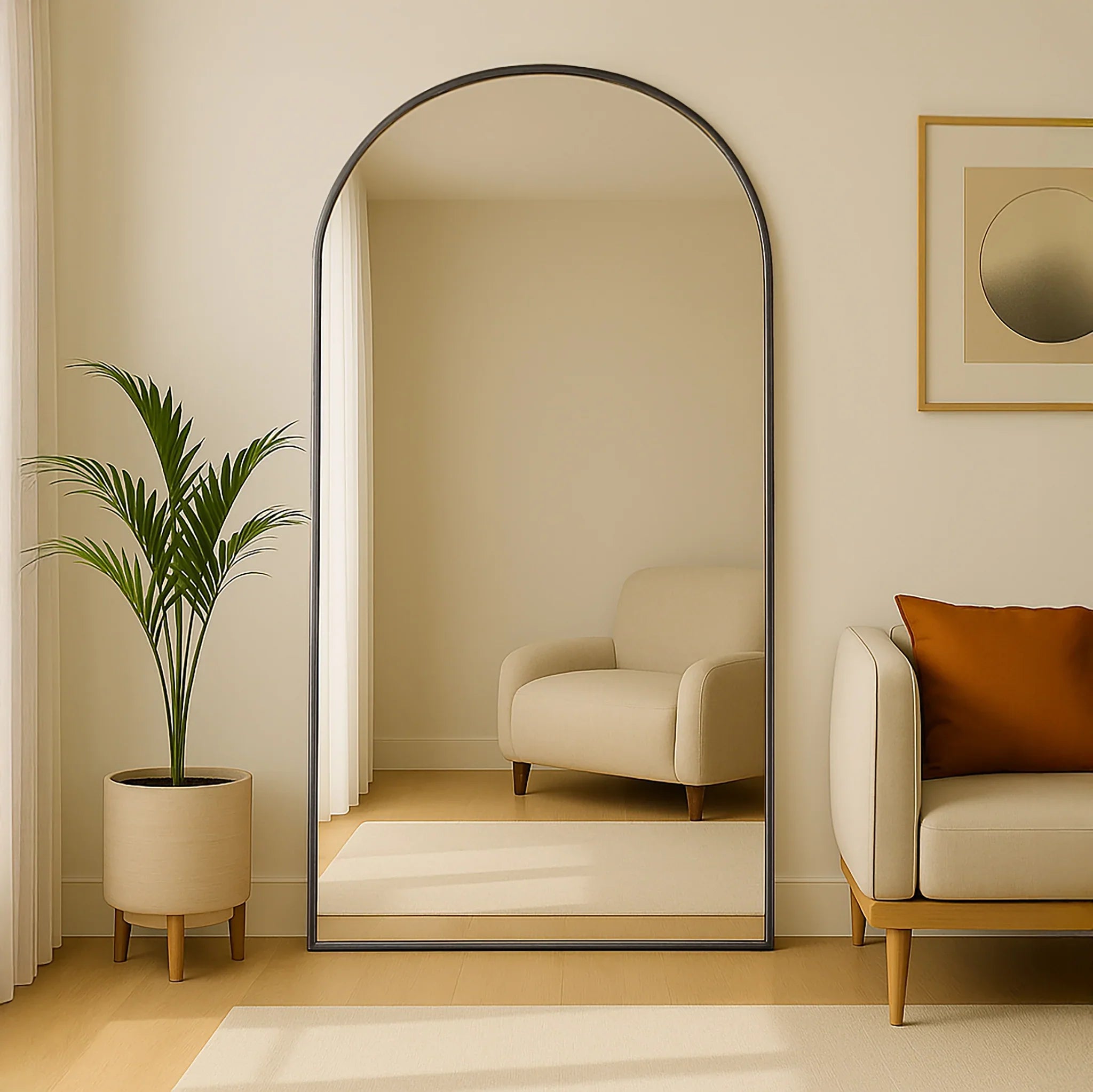 Ovale Spiegel Breed 180X100CM - Loft n Decor