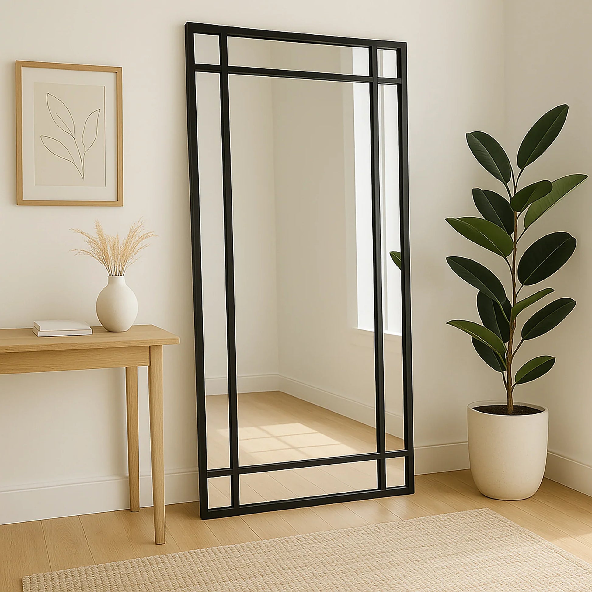 Rechte Spiegel Ruitjes 180X100CM - Loft n Decor